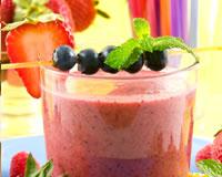 Smoothie aux fruits des bois