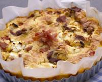 Clafoutis de légumes au fromage fouetté