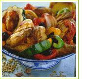 Poulet aux légumes à la provençale