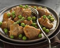 Tajine de veau aux petits pois