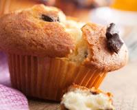 Muffins gourmands orange-pépites de chocolat