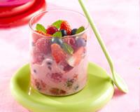 Coupe de fruits rouges