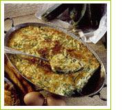 Gratin de courgettes et d'épinards