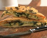 Focaccia aux trois fromages