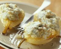 Poires gratinées au roquefort