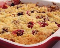 Crumble aux cerises