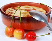 Clafoutis au melon et aux cerises