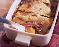 Gratin d'aubergines au jambon de Parme