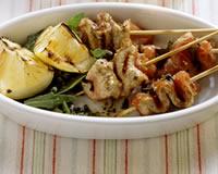 Brochettes de Saltimbocca et brochettes de courgettes