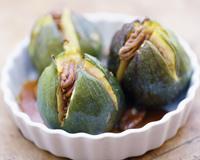 Figues rôties au caramel et noix de pécan