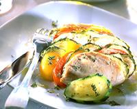 Tian de thon aux courgettes et tomates