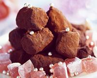 Truffes au chocolat et aux loukoums