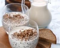 Verrine de muesli au fromage blanc