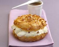 Paris Brest au fromage fouetté et caramel au beurre salé