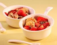 Crumble aux fraises et à la banane