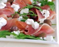 Salade minceur viande des Grisons et feta