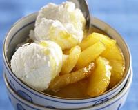 Ananas et glace noix de coco