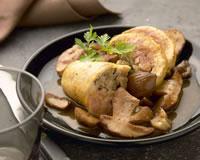 Jambonnette de volaille au foie gras et aux marrons