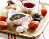 Fondue fraises chocolat version cocktail