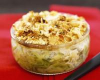 Crumble courgettes, fromage ail et fines herbes