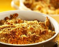 Crumble de potiron au Comté et bacon