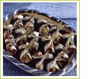 Sardines farcies au jambon de Parme et pousses d'épinards