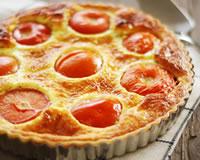 Tarte de tomates confites au chèvre