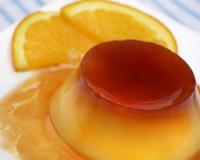 Flan au caramel et aux agrumes