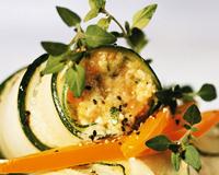 Roulades de courgettes au chèvre