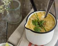 Soupe Laska à la courge poivrée