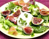 Salade de figues et mozzarella