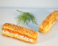 Minis-éclairs au saumon fumé