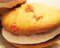 Whoopie pies aux pralines roses