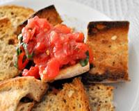 Bruschetta à la tomate