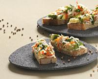 Bruschetta surimi avocat