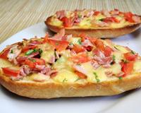 tartine de jambon de dinde gratinée minceur