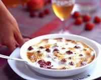 Gratin de fraises au fromage blanc 0%