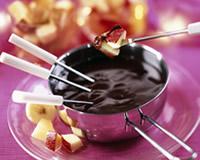 Fondue de chocolat aux fruits