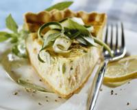 Tarte au saumon et aux courgettes