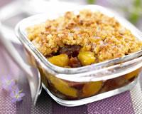 Crumble de palets bretons aux prunes