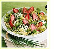 Salade de chèvre aux fraises