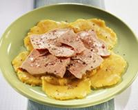 Carpaccio de foie gras à la mangue