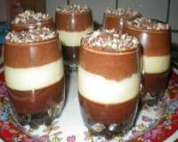 Verrine aux 3 chocolat