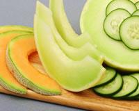 Salade melon-concombre au yaourt