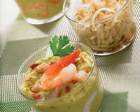 Flan d'avocat aux crevettes