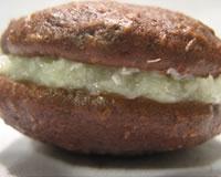 Whoopie pies chocolat noix de coco