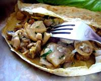 Crêpes salées aux champignons fromage