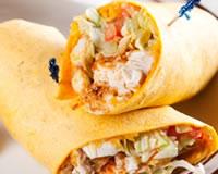 Wraps au poulet curry