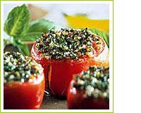 Tomates de France farcies au basilic