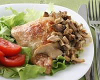 Blancs de poulet farcis aux champignons